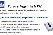 Screenshot des Dokuments "Corona-Regeln in NRW"